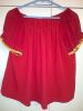 Adult Female Costumes to Hire - Red top with gold trim 